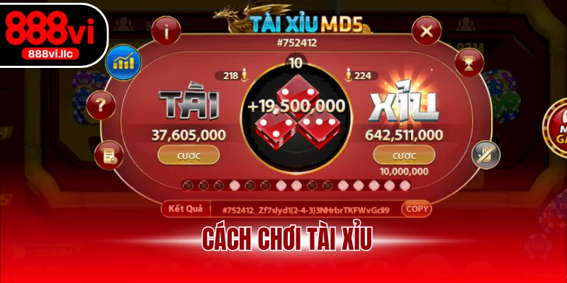 Cách chơi Tài Xỉu