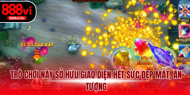 Trò chơi này sở hữu giao diện hết sức đẹp mắt và ấn tượng.